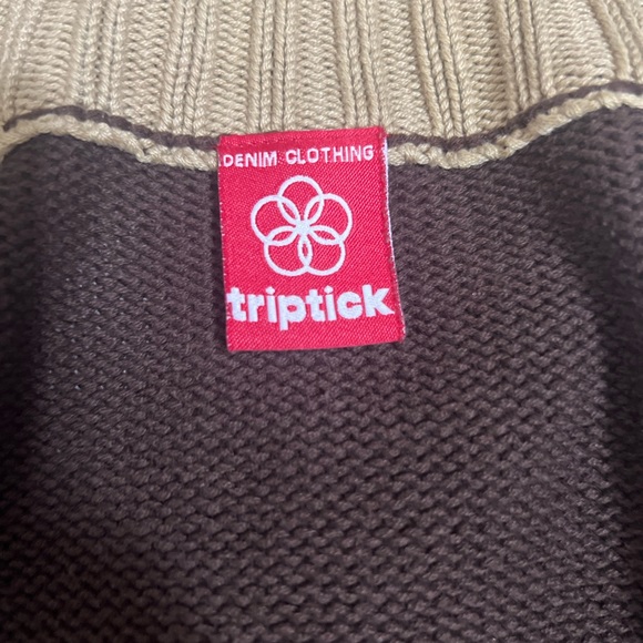 Vintage | Triptick | Women’s Zip Up I Knit Cardigan Sweater I Size: 4, Small - Picture 7 of 9